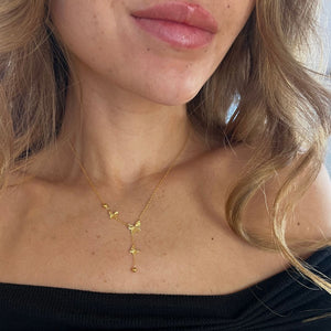 Butterfly Halskæde - 18K Guldbelagt