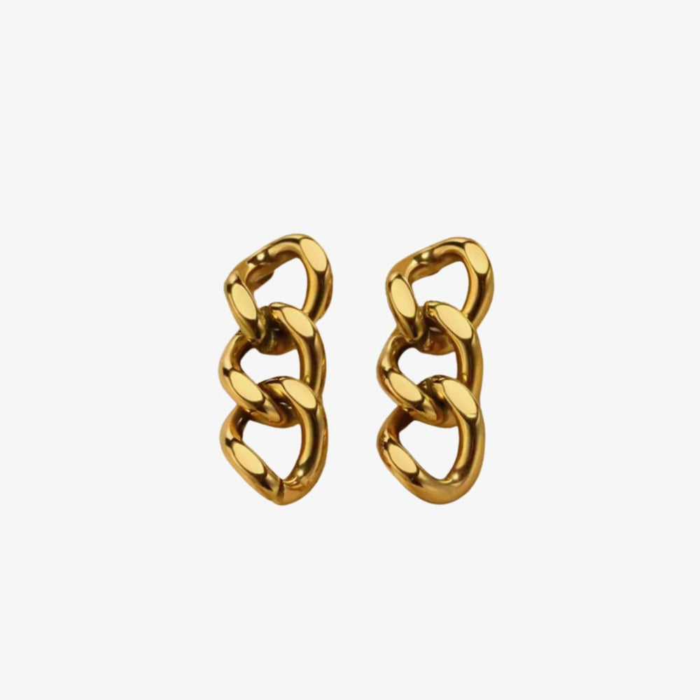 Chain Øreringe - 18K Guldbelagt