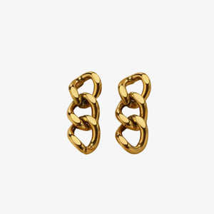 Chain Øreringe - 18K Guldbelagt