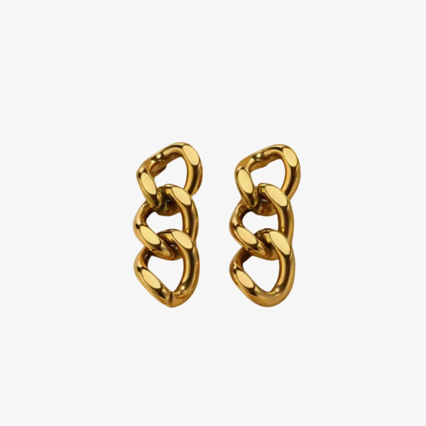 Chain Øreringe - 18K Guldbelagt