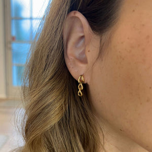 Chain Øreringe - 18K Guldbelagt