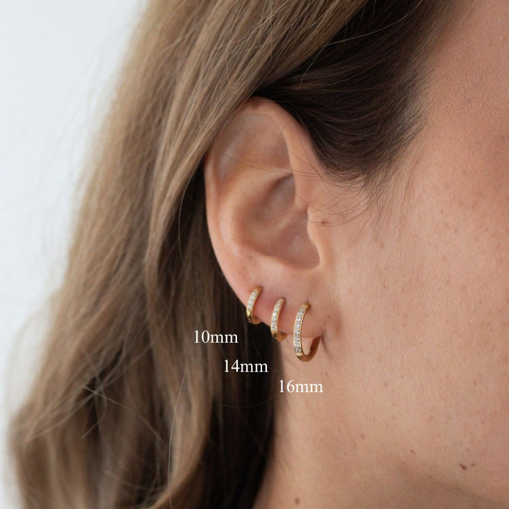 Classic Krystal Creol Øreringe - 18K Guldbelagt