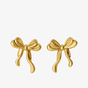 Sløjfe Ørering - 18K Guldbelagt