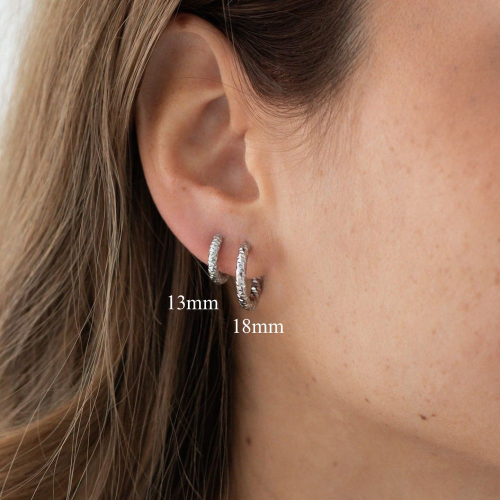 Hamret Creol Øreringe