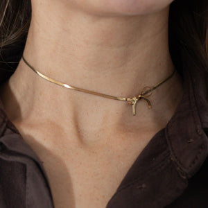 Sløjfe Slangehalskæde - 18K Guldbelagt