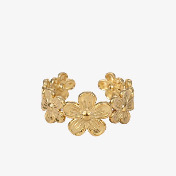 Flower Ring - 18K Guldbelagt