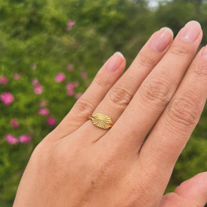 Sun Ring - 18K Guldbelagt