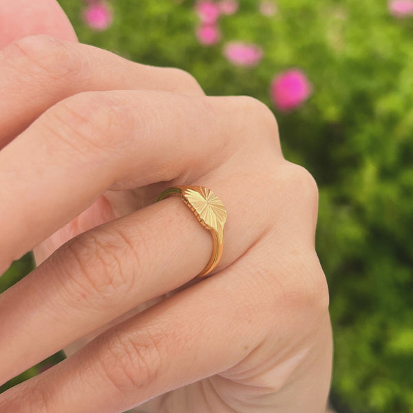 Sun Ring - 18K Guldbelagt