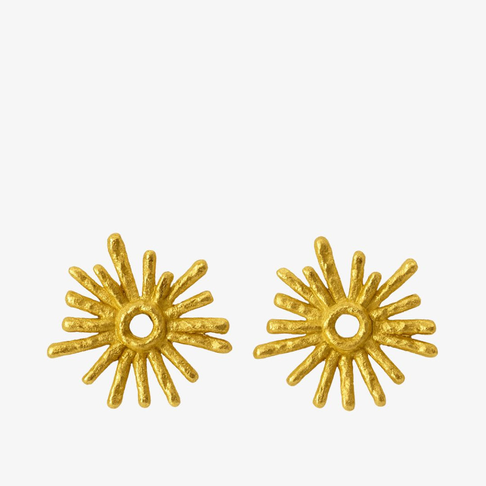 Abstract Sun Øreringe - 18K Guldbelagt