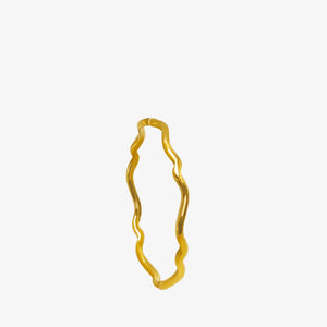 Wavy Fine Ring - 18K Guldbelagt
