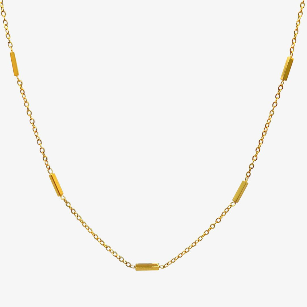 Bar Halskæde - 18K Guldbelagt