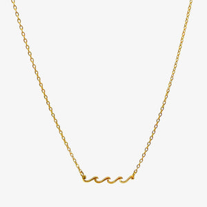 Bølge Halskæde - 18K Guldbelagt