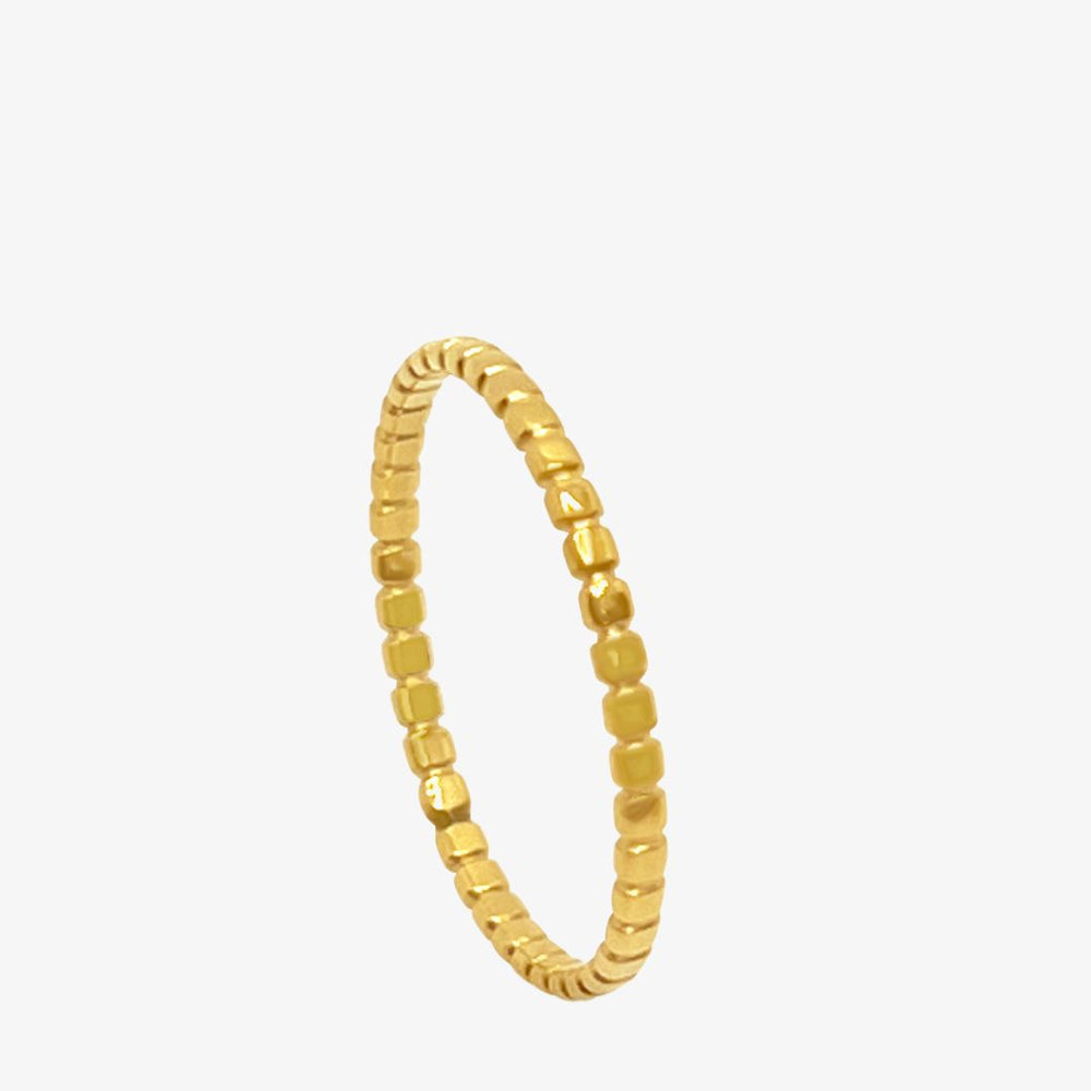 Stribe Ring - 18K Guldbelagt
