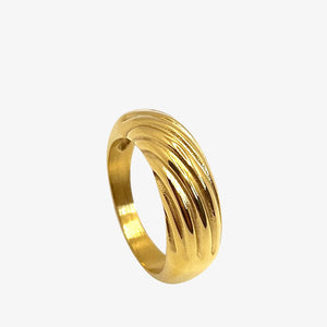 Chunky Dome Ring - 18K Guldbelagt