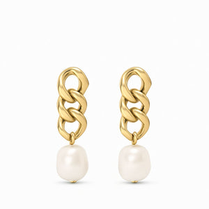 Chunky Chain Øreringe - 18K Guldbelagt