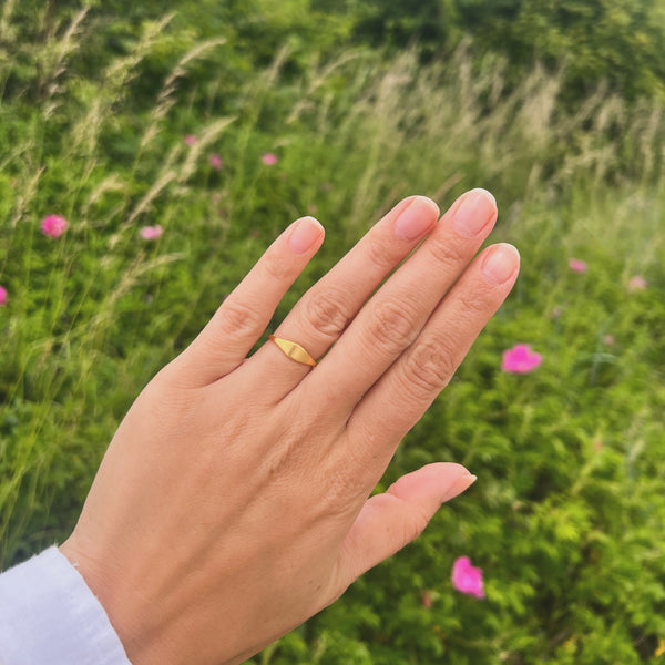 Oval Ring - 18K Guldbelagt