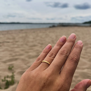 Classic Sun Ring - 18K Guldbelagt