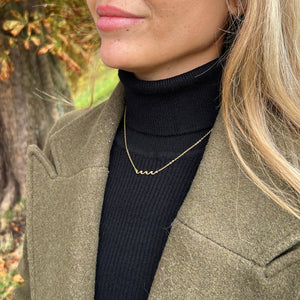 Bølge Halskæde - 18K Guldbelagt