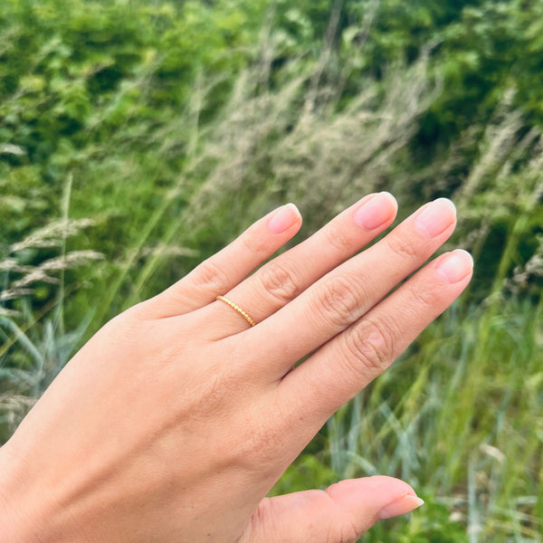 Stribe Ring - 18K Guldbelagt