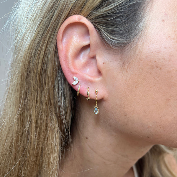 Blue Drop Øreringe - 925 Sterling Sølv