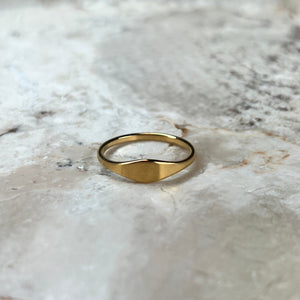Oval Ring - 18K Guldbelagt