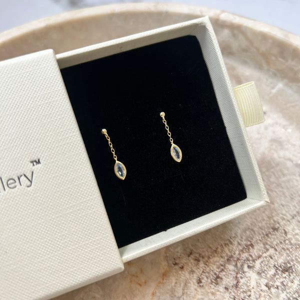 Blue Drop Øreringe - 925 Sterling Sølv