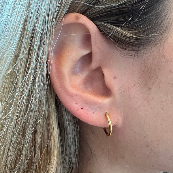 Classic Hoops Øreringe - 18K Guldbelagt