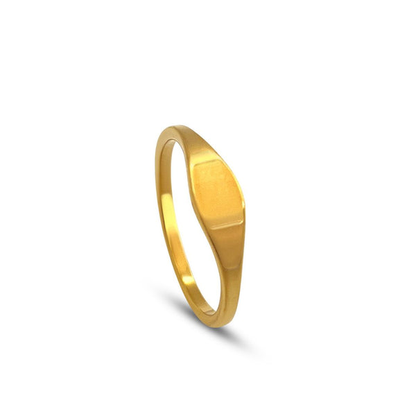 Oval Ring - 18K Guldbelagt