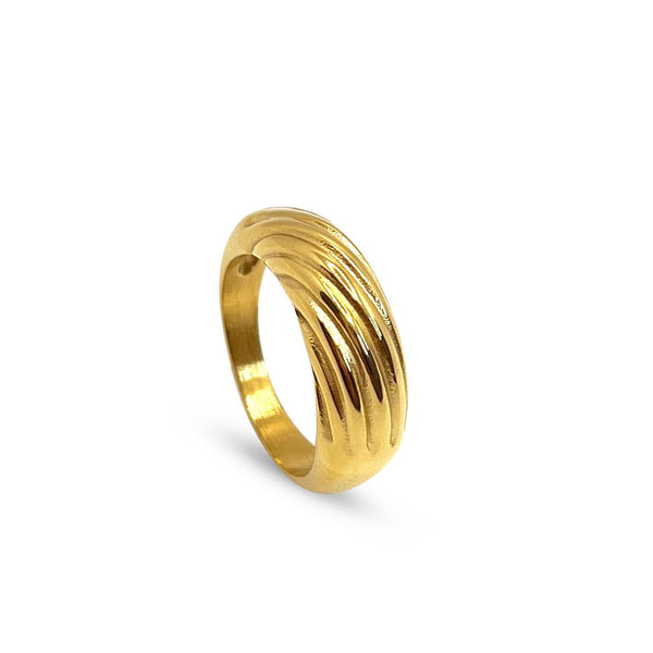 Chunky Dome Ring - 18K Guldbelagt