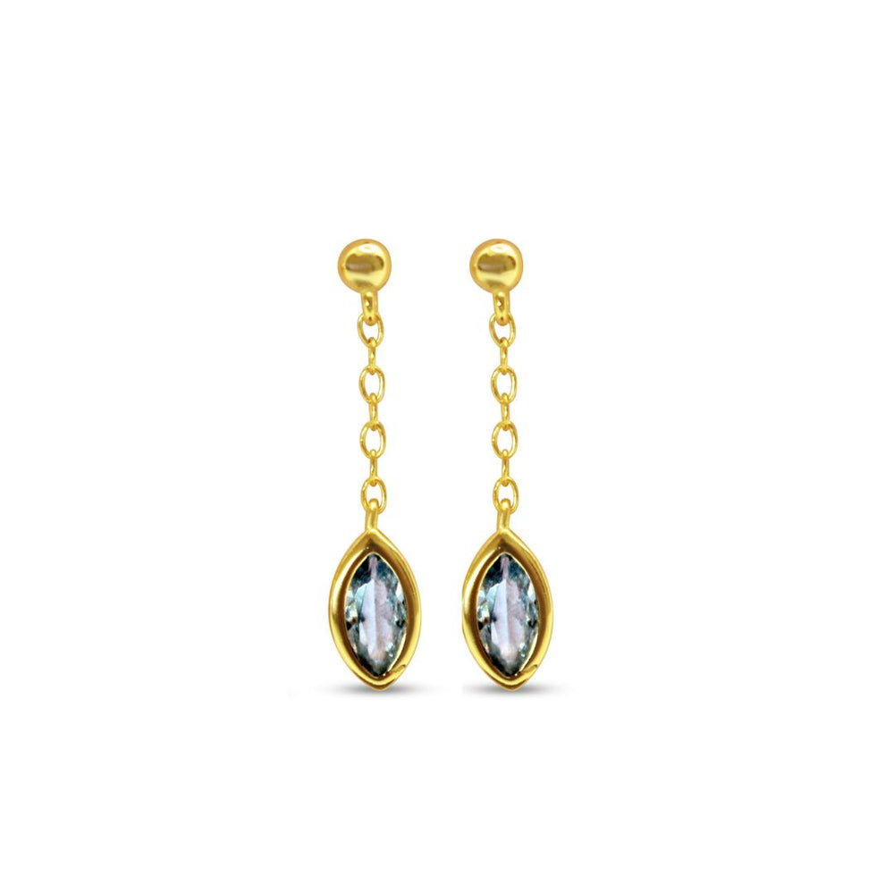 Blue Drop Øreringe - 925 Sterling Sølv