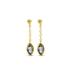 Blue Drop Øreringe - 925 Sterling Sølv