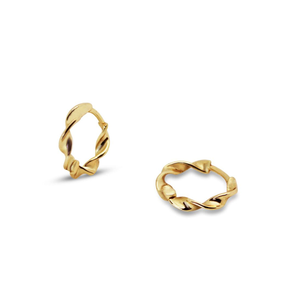 Twisted Hoops Øreringe - 925 Sterling Sølv