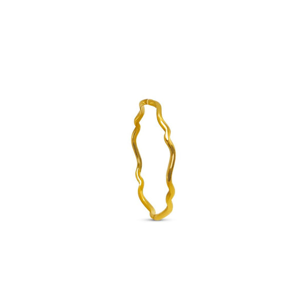 Wavy Fine Ring - 18K Guldbelagt