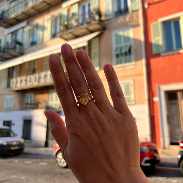 Sunbeam Heart Ring - 18K Guldbelagt