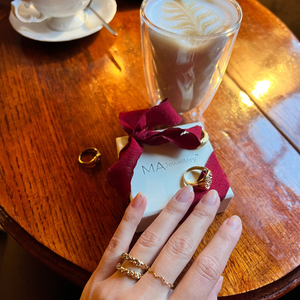 Dobbelt Chunky Ring - 18K Guldbelagt