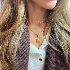 Sun Halskæde - 18K Guldbelagt