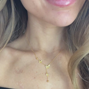 Butterfly Halskæde - 18K Guldbelagt