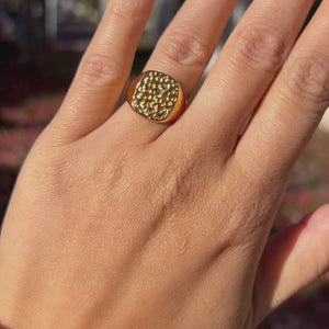 Hamret Ring - 18K Guldbelagt