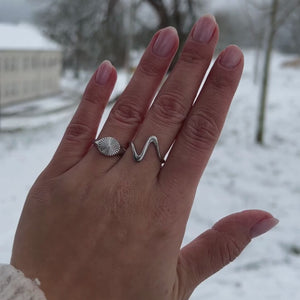 Sun Rund Ring - Sølvfarvet