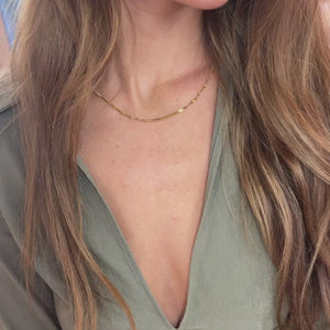 Snoet Halskæde - 18K Guldbelagt